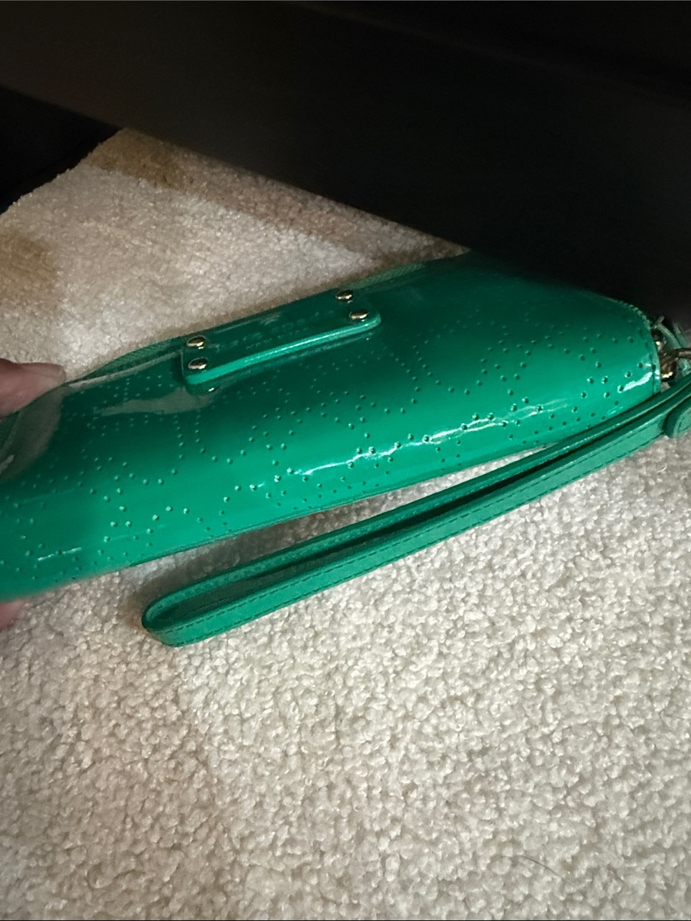 Kate Spade Jazzy Metro patent wristlet clutch with wrist strap - Picture 4 of 10
